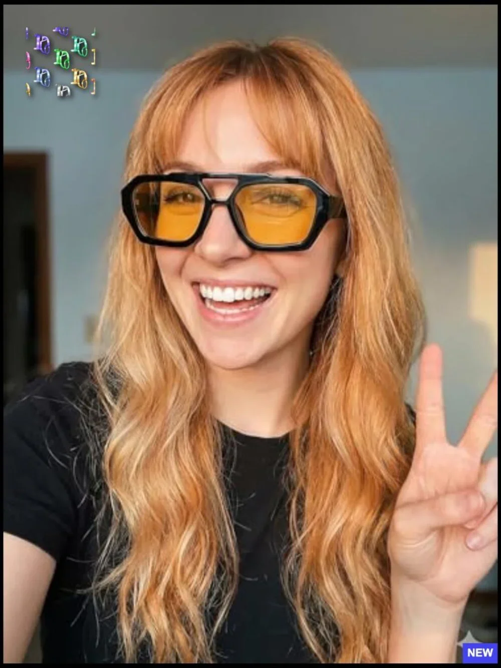 2 Pack Retro Oversized Square Sunglasses UV400 Double Bridge Unisex